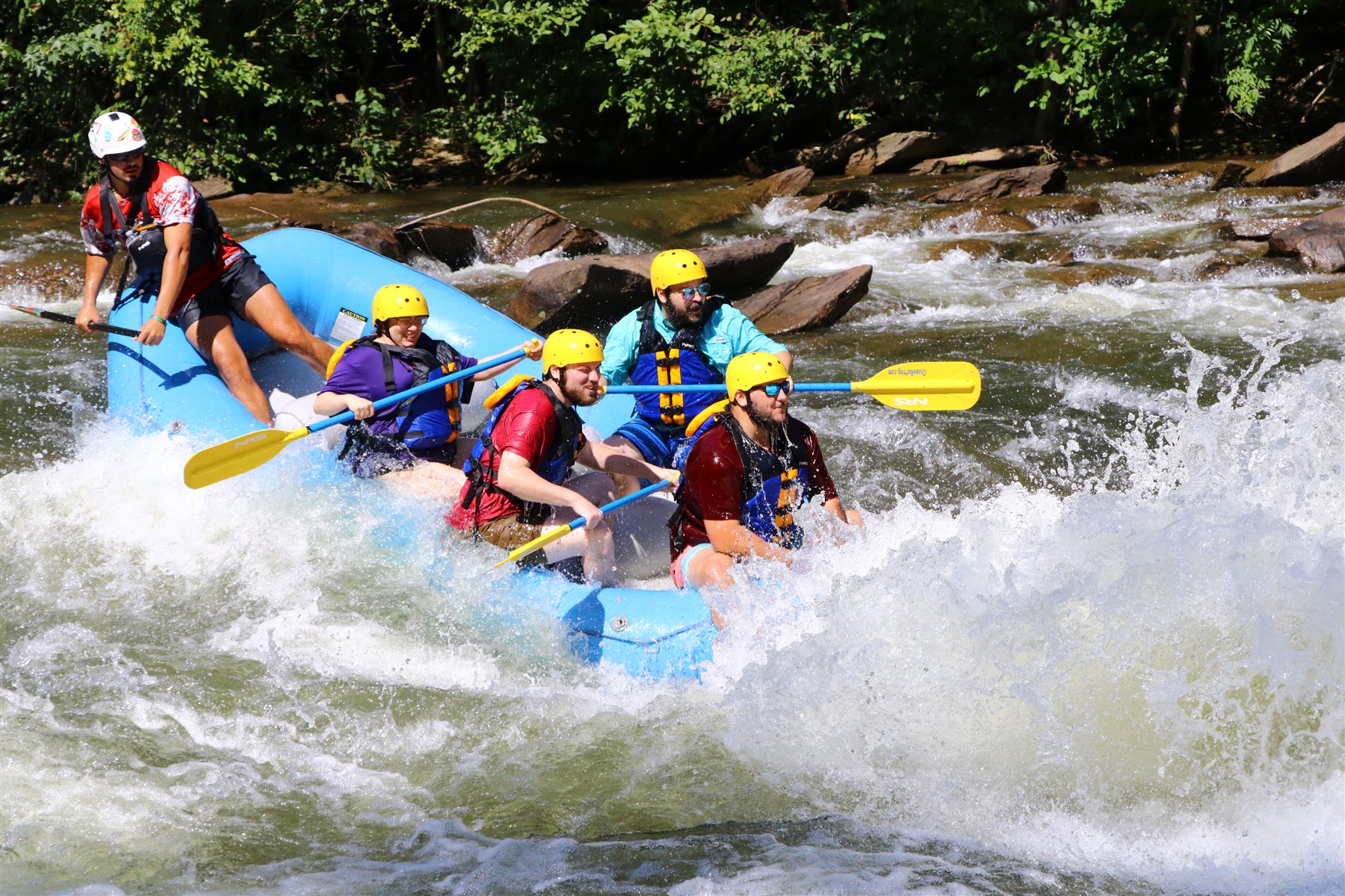 Spencer Callicott whitewater rafting